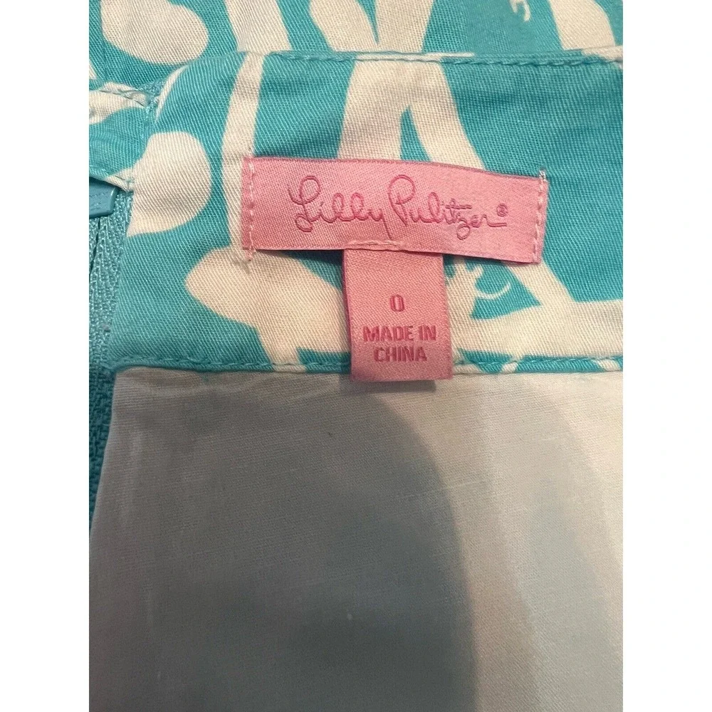 Lilly Pulitzer Women's Blue & White‎ Skort  Print Size 0